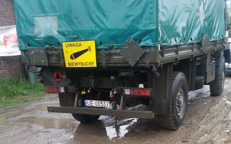 Saperzy zabezpieczyli niewybuch. Pocisk zostanie zdetonowany na poligonie