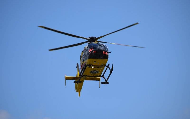 Wypadek w Przecieszynie. Na miejscu lądował śmigłowiec LPR