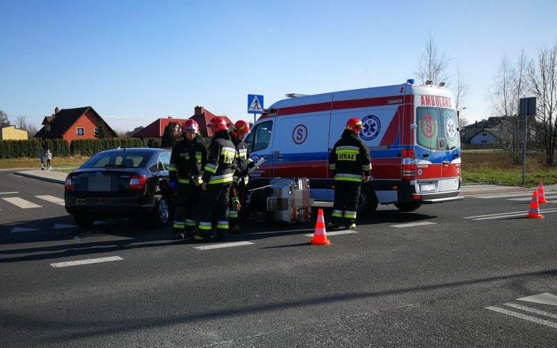 Zderzenie samochodu osobowego oraz motocykla w Oświęcimiu – ZDJĘCIA !
