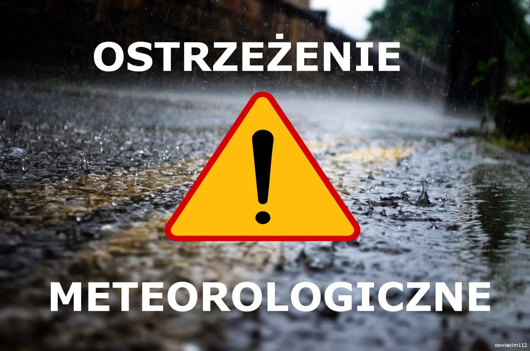 Ostrzeżenie przed intensywnymi opadami deszczu
