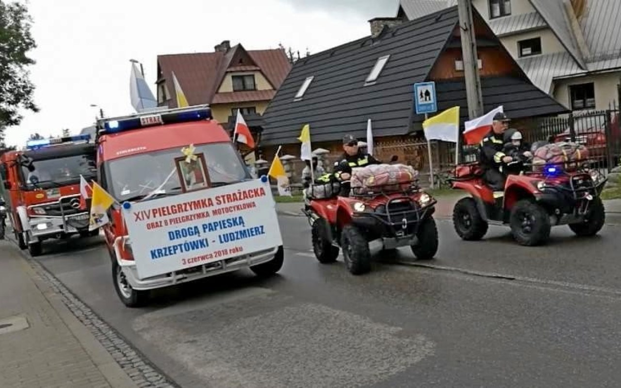 Zaproszenie na Podhalańską Pielgrzymkę Samochodową i Motocyklową Strażaków