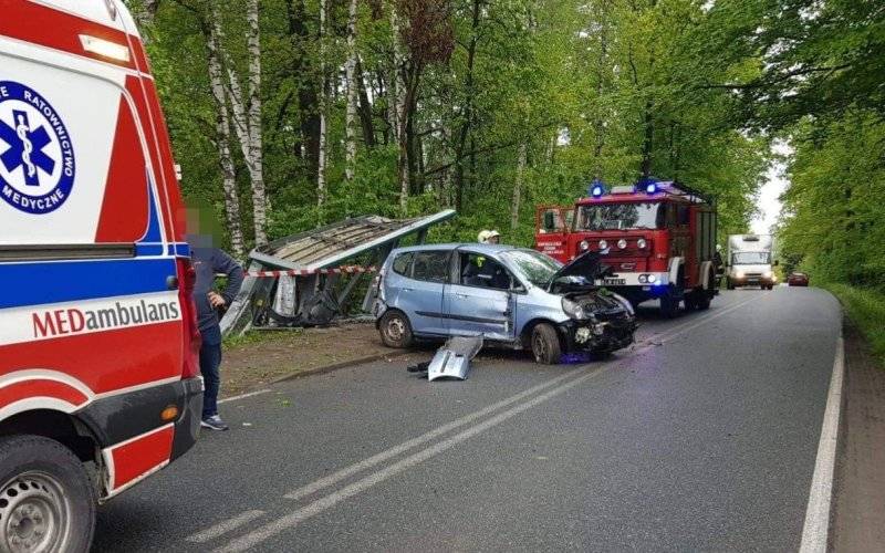 Zdarzenie drogowe w Polance Wielkiej – ZDJĘCIA!