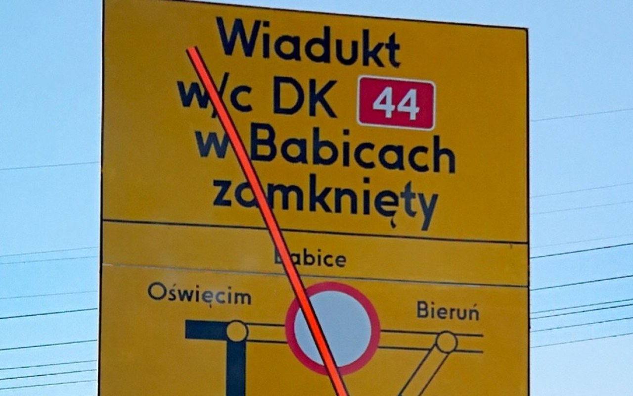O godzinie 12 zostanie zamknięty wiadukt w Babicach. OBJAZDY !
