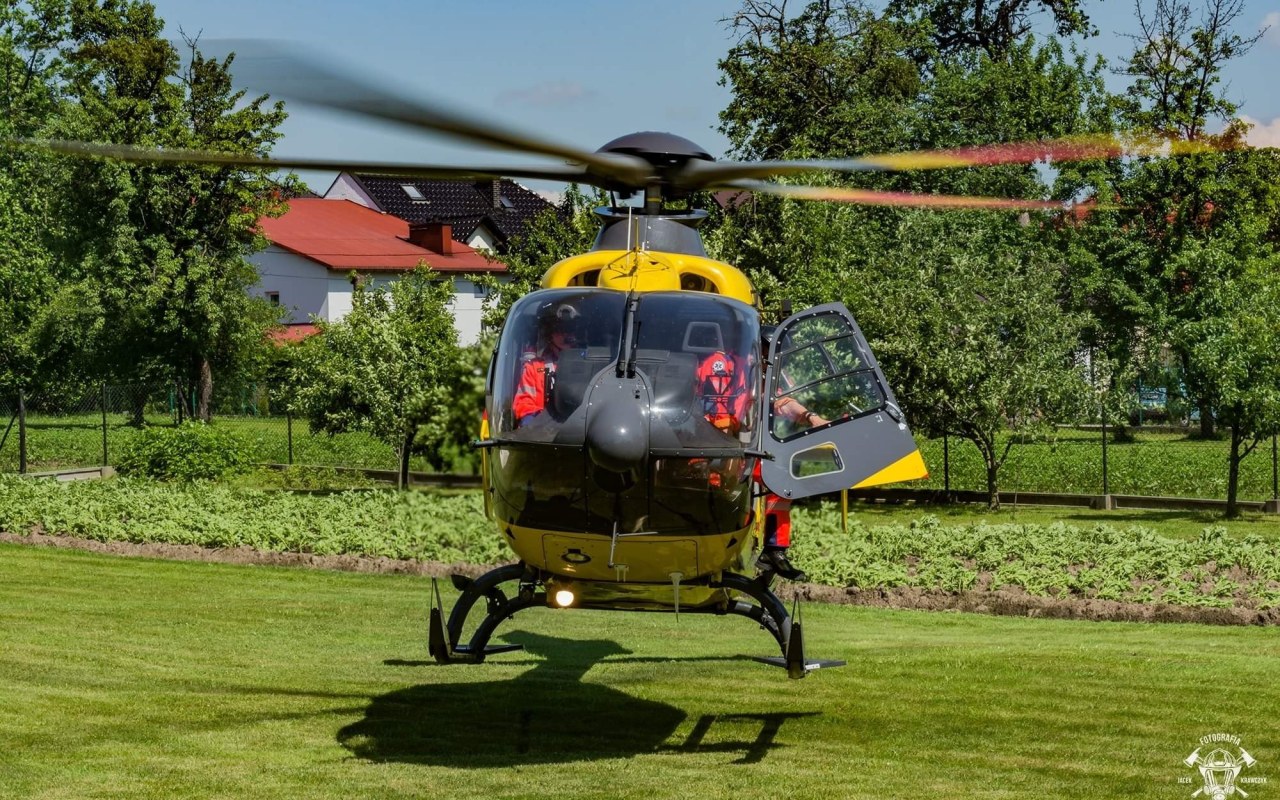 Śmigłowiec LPR Ratownik 4 interweniował dziś w Przeciszowie – ZDJĘCIA,FILM!