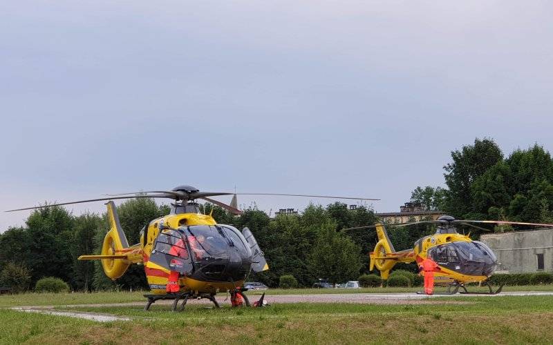 Niecodzienny widok na szpitalnym lądowisku w Oświęcimiu – ZDJĘCIA!