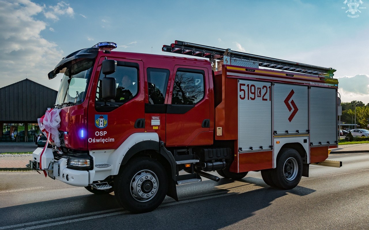 Nowy samochód ratowniczo gaśniczy w OSP Oświęcim – ZDJĘCIA!