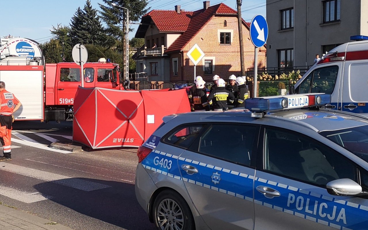 Śmiertelny wypadek w Brzeszczach – ZDJĘCIA!