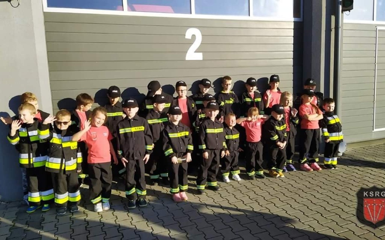 Najmłodsza drużyna MDP w powiecie odwiedziła PSP w Oświęcimiu