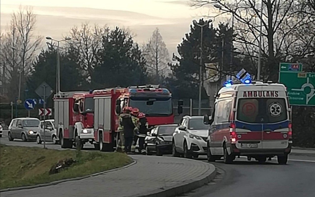 Wypadek z udziałem dwóch samochodów w Oświęcimiu – ZDJĘCIA!