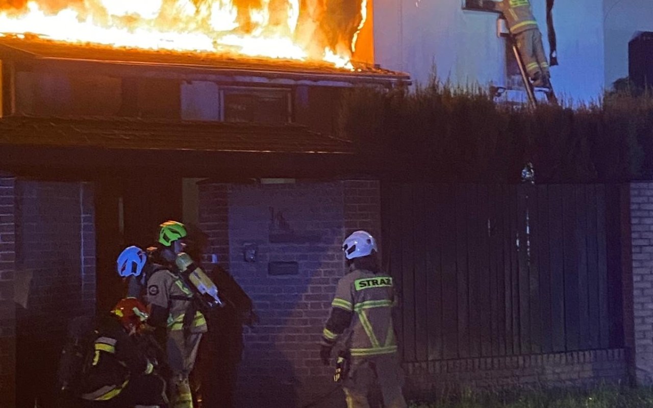 Pożar budynku mieszkalnego w Oświęcimiu. ZDJĘCIA!