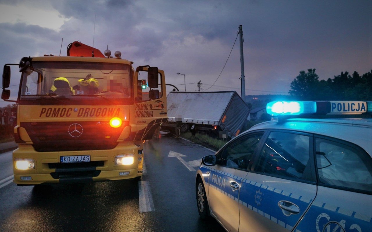 Niebezpieczny poniedziałek na drogach w powiecie oświęcimskim