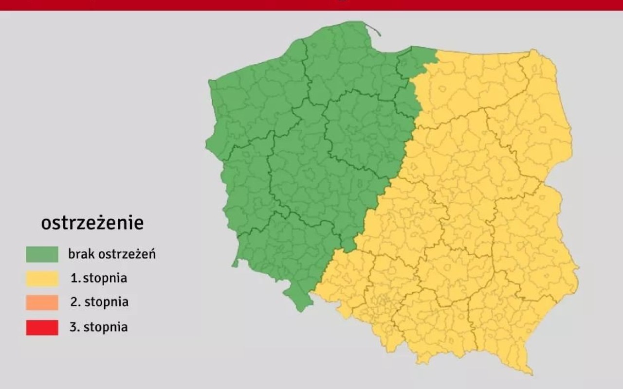 Ostrzeżenie meteorologiczne przed silnymi burzami