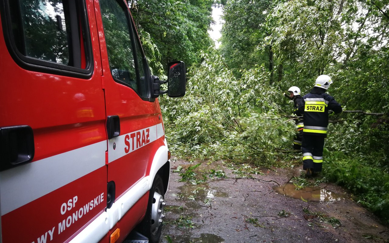 Nawałnica przeszła nad częścią powiatu oświecimskiego