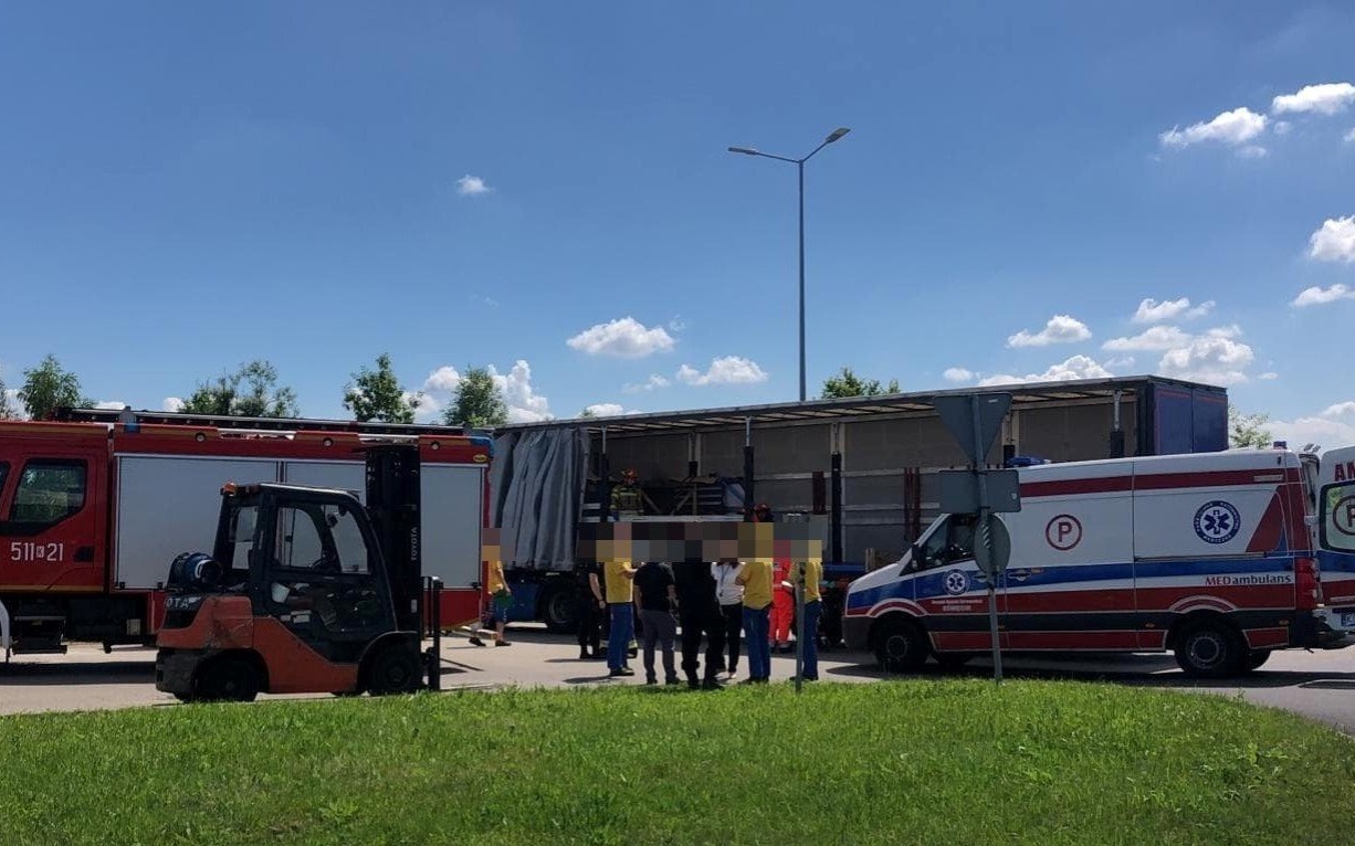 Wypadek przy pracy na terenie marketu budowlanego