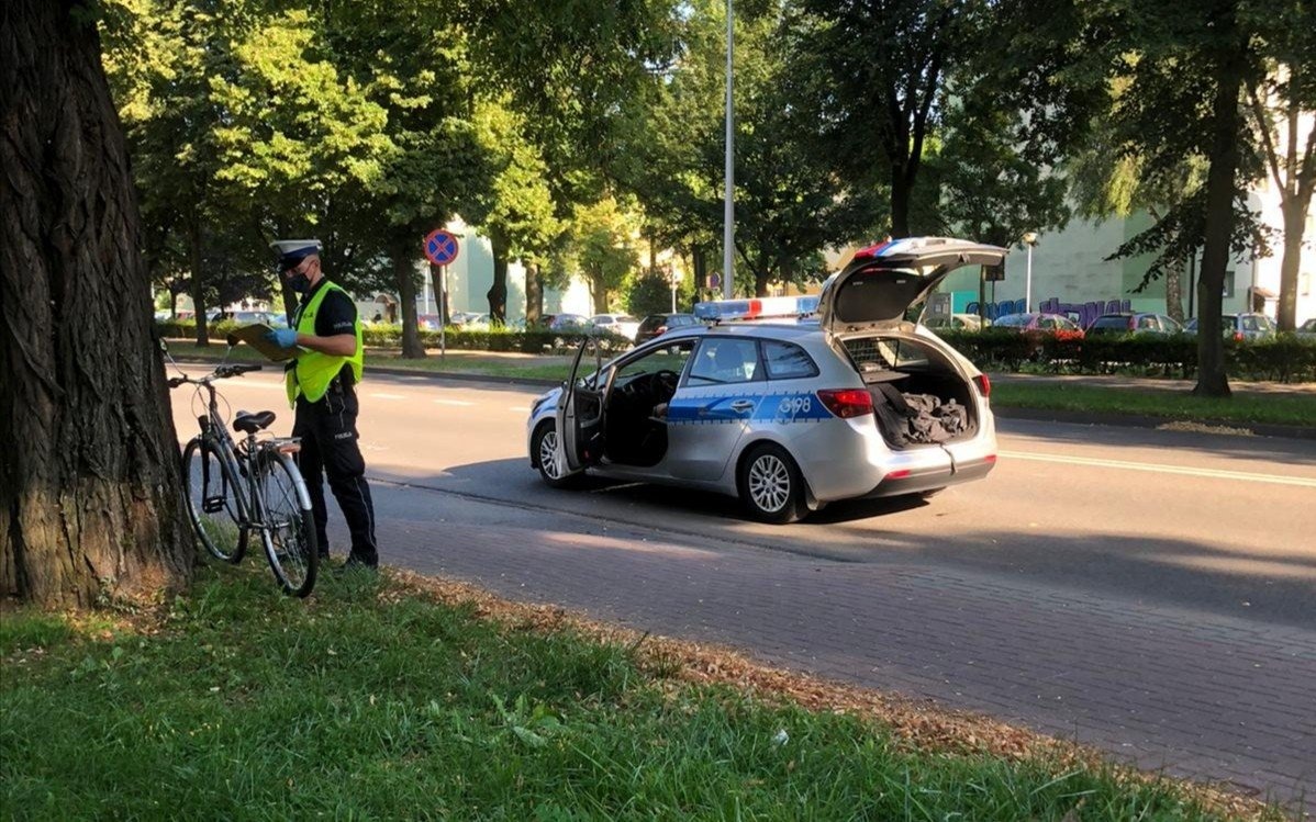 Zdarzenie drogowe z udziałem rowerzysty w Oświęcimiu – ZDJĘCIA!