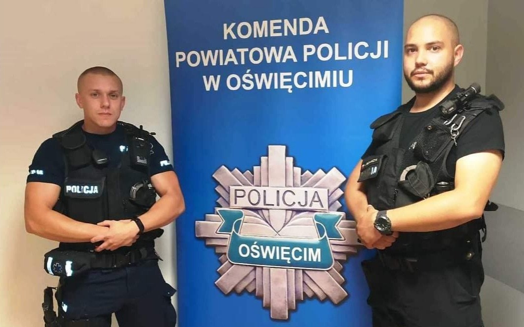 Policjanci Jarosz i Bednarczyk w akcjach ratowania życia