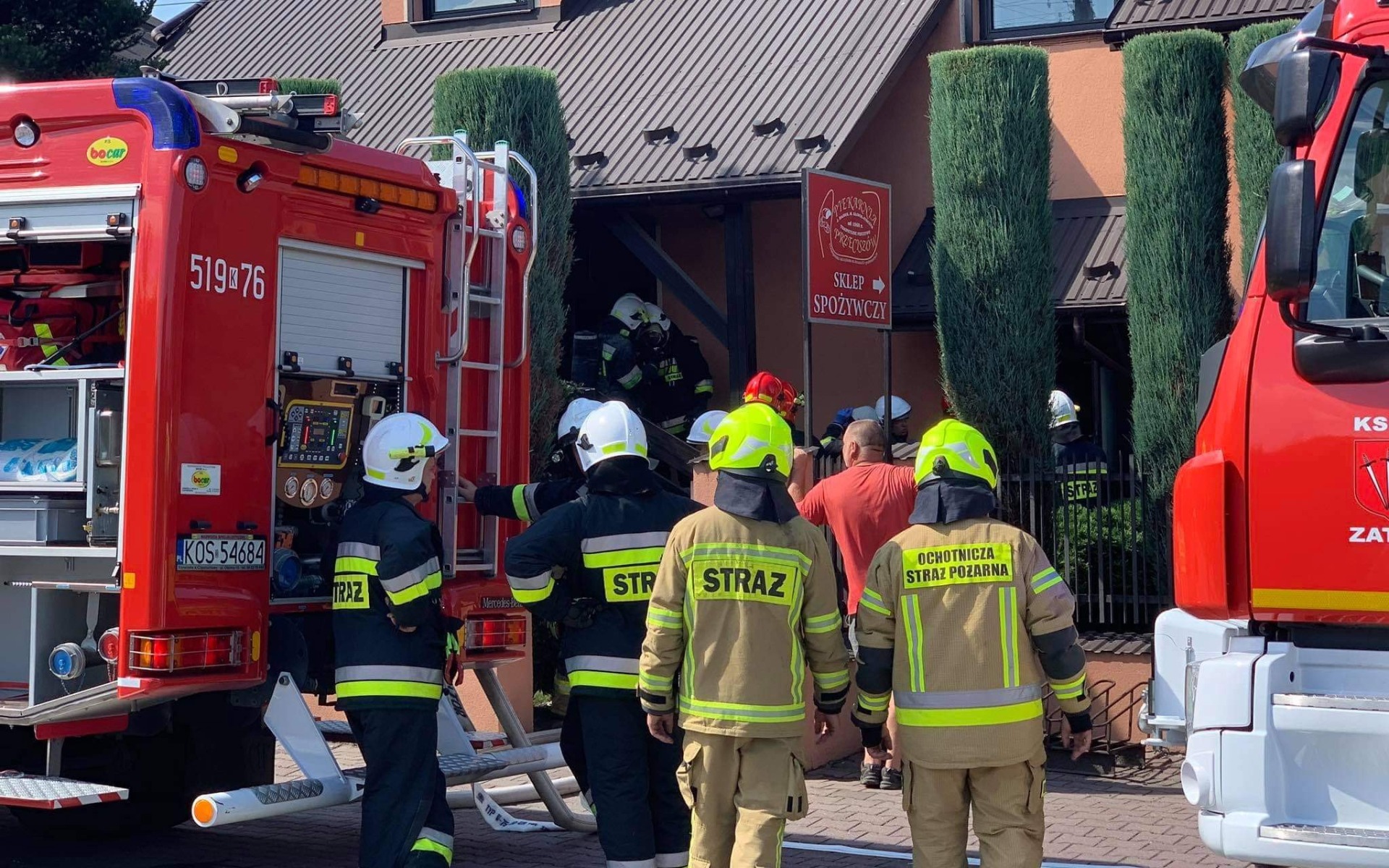 Pożar w piekarni ! Spaleniu uległa … zamrażarka – ZDJĘCIA!