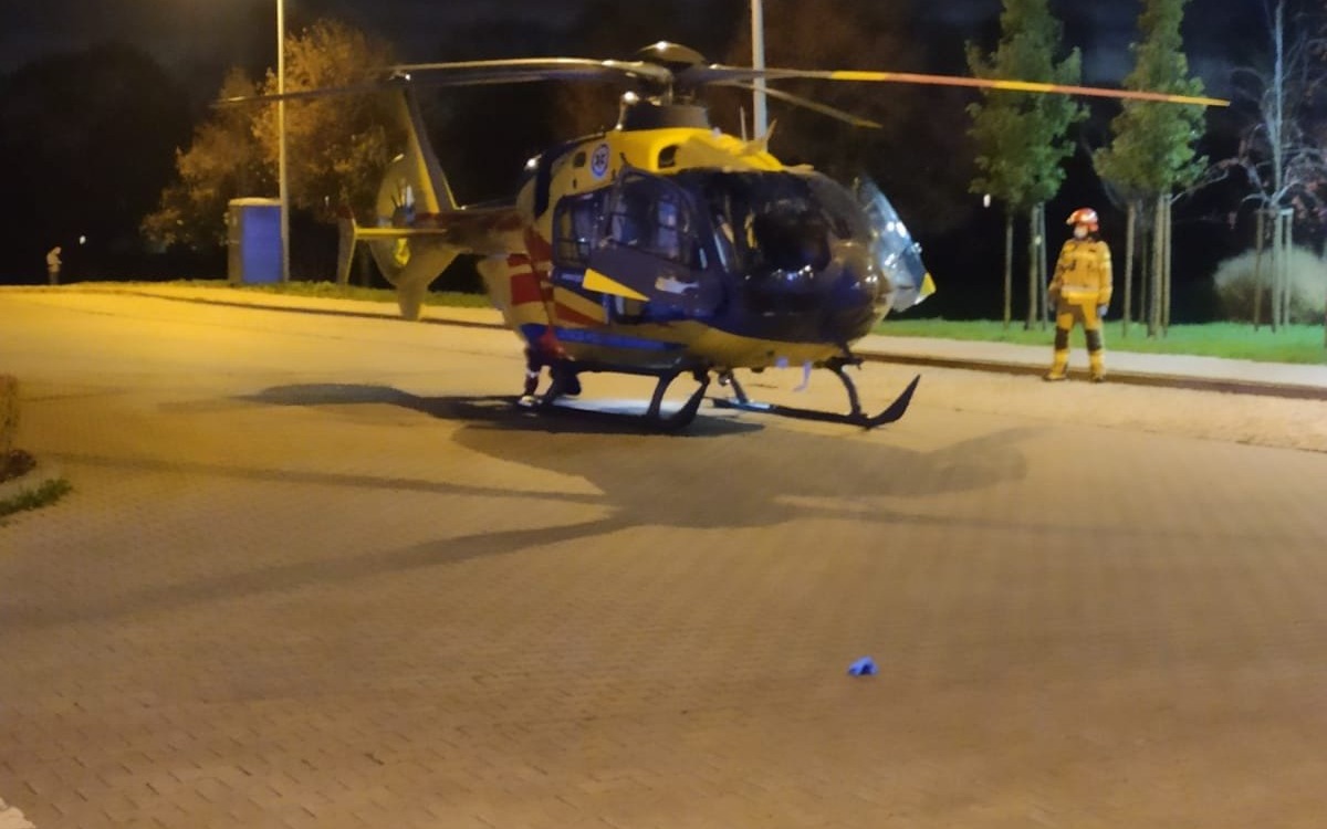 NZK w Oświęcimiu. Brak wolnej karetki i interwencja śmigłowca LPR