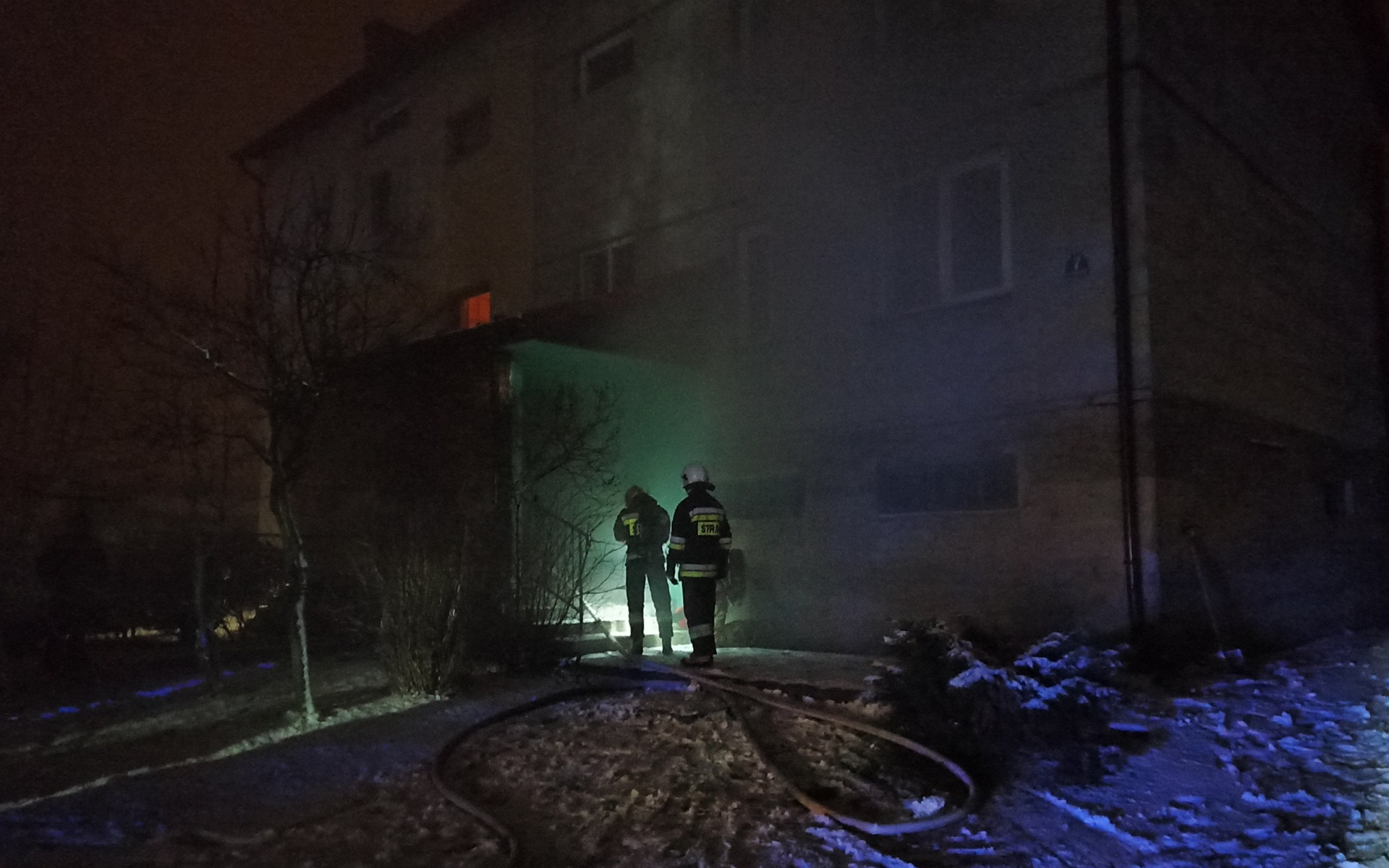 Pożar piwnicy w Przeciszowie – ZDJĘCIA!