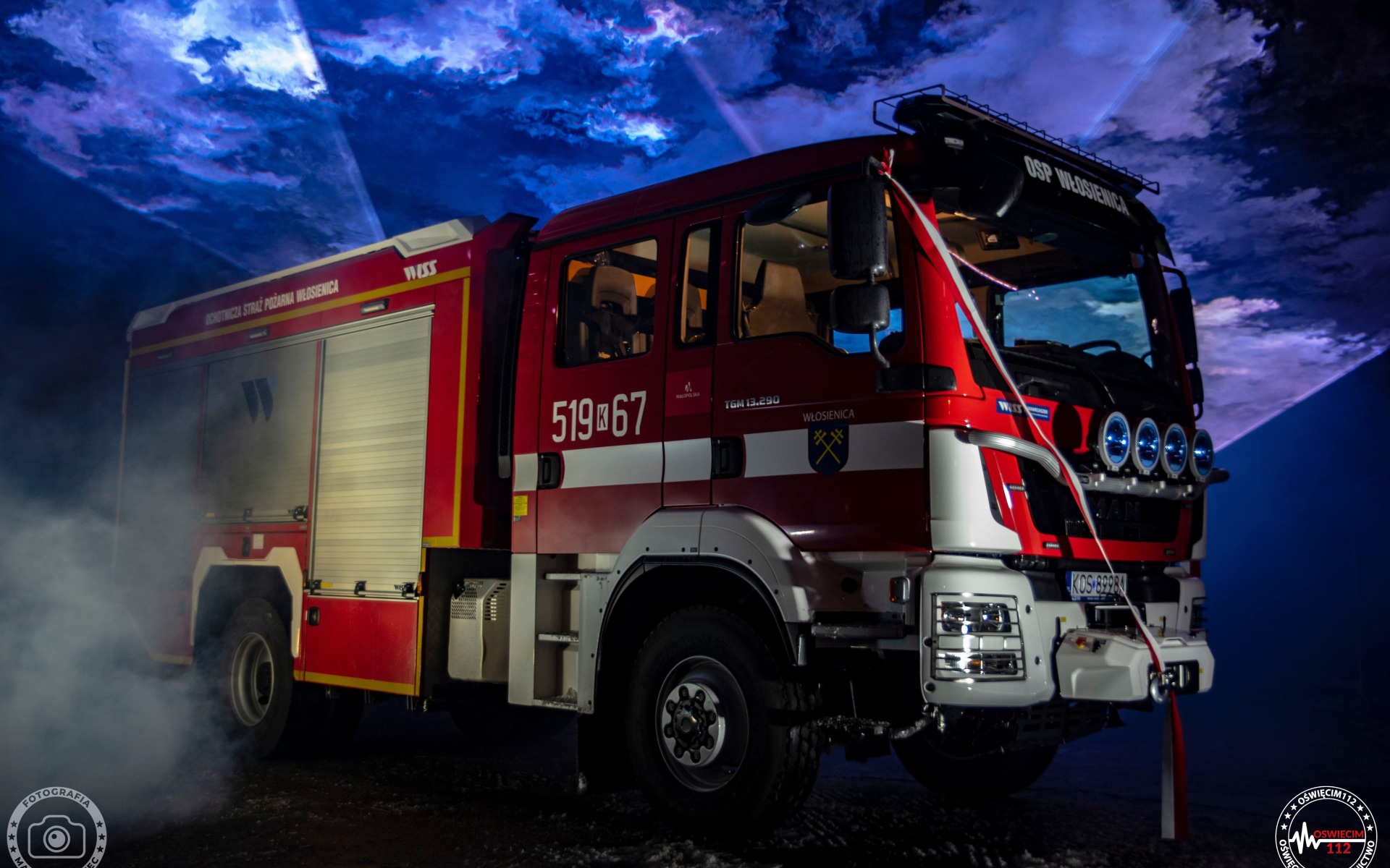 Przywitanie nowego samochodu ratowniczo-gaśniczego we Włosienicy – FILM, ZDJĘCIA!