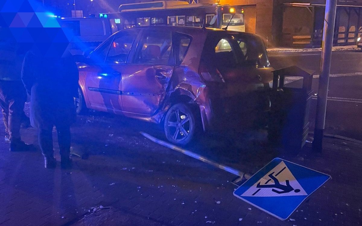 Po zdarzeniu drogowym utrudnienia w centrum Oświęcimia – ZDJĘCIA!