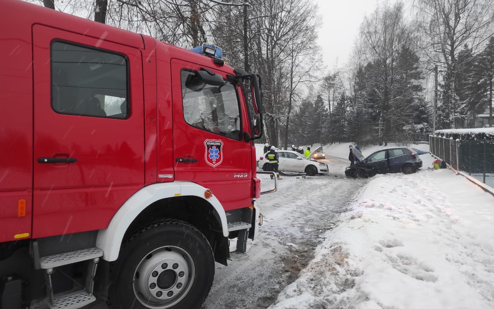 Zdarzenie drogowe w Jawiszowicach – ZDJĘCIA!