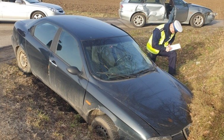 Niebezpieczna kolizja drogowa w Osieku