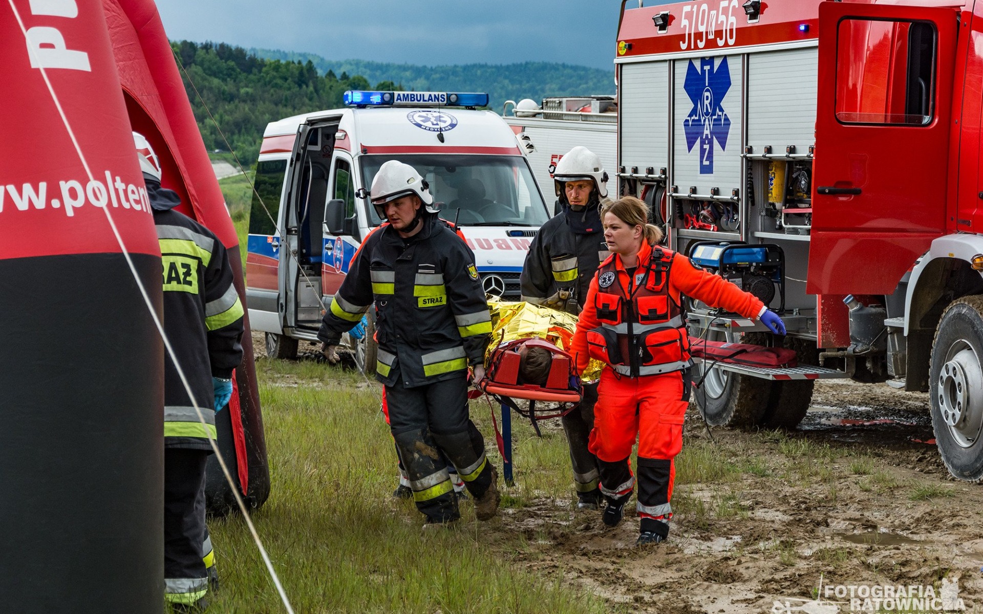 „Bezpieczna Małopolska”- w akcji m.in. strażacy OSP i ratownicy Zintegrowanej Służby Ratowniczej