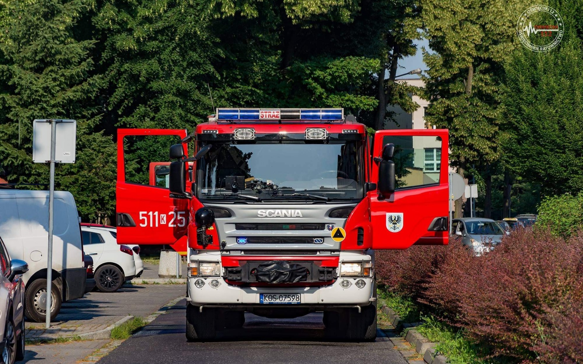 Zgłoszenie pożaru mieszkania w Oświęcimiu – ZDJĘCIA!