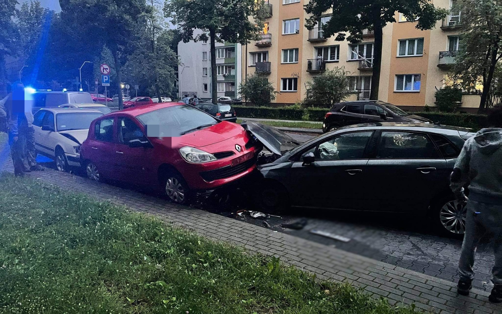 Zderzenie czterech samochodów w Oświęcimiu – ZDJĘCIA!