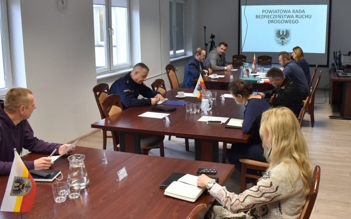 Posiedzenie Powiatowej Rady Bezpieczeństwa Ruchu Drogowego