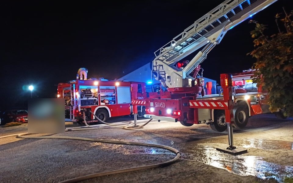 Pożar budynku mieszkalnego w Osieku – ZDJĘCIA!