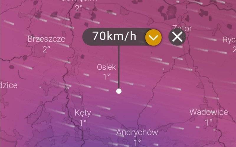Wietrzne popołudnie. Porywy mogą przekraczać 70km/h