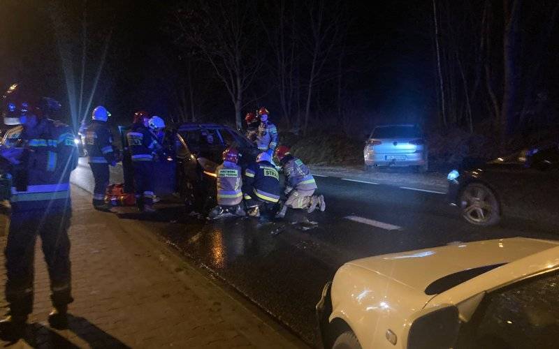 Wypadek na DK44 we Włosienicy – ZDJĘCIA!