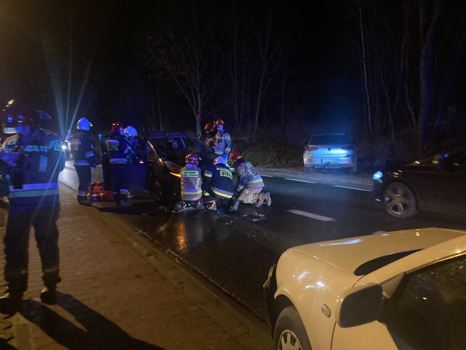 Wypadek na DK44 we Włosienicy – ZDJĘCIA!