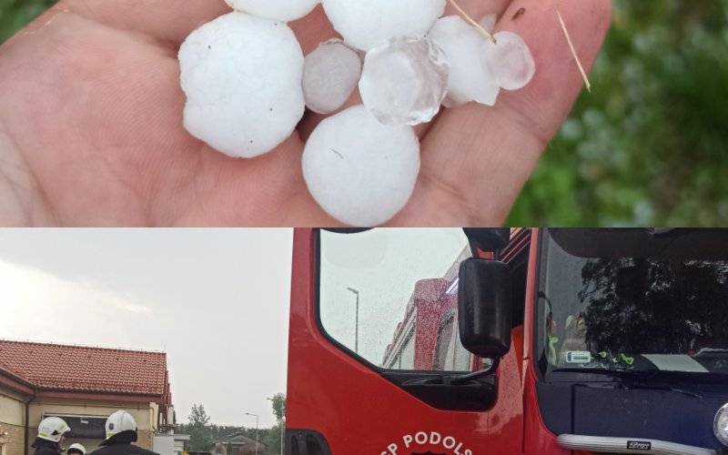 Silna burza nad powiatem oświęcimskim. Blisko 40 akcji straży pożarnej – ZDJĘCIA!