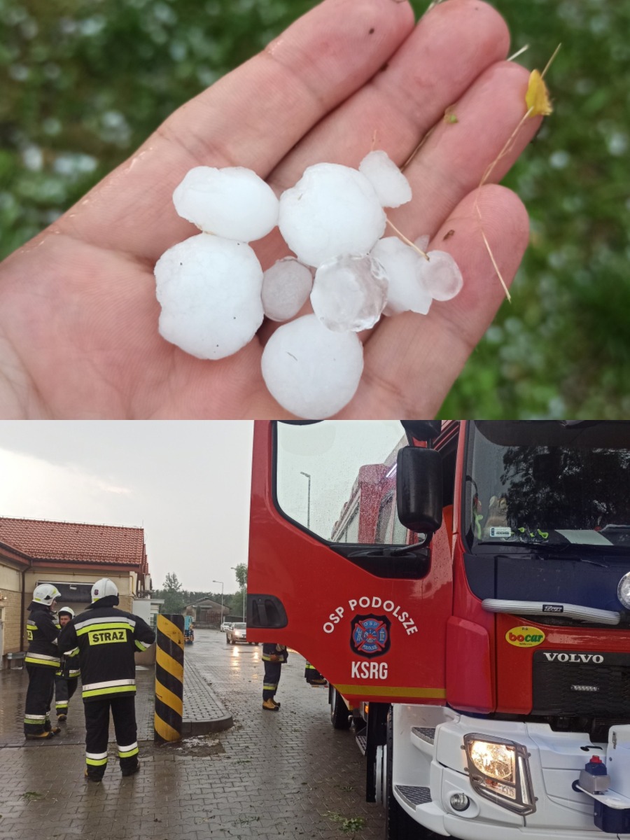 Silna burza nad powiatem oświęcimskim. Blisko 40 akcji straży pożarnej – ZDJĘCIA!