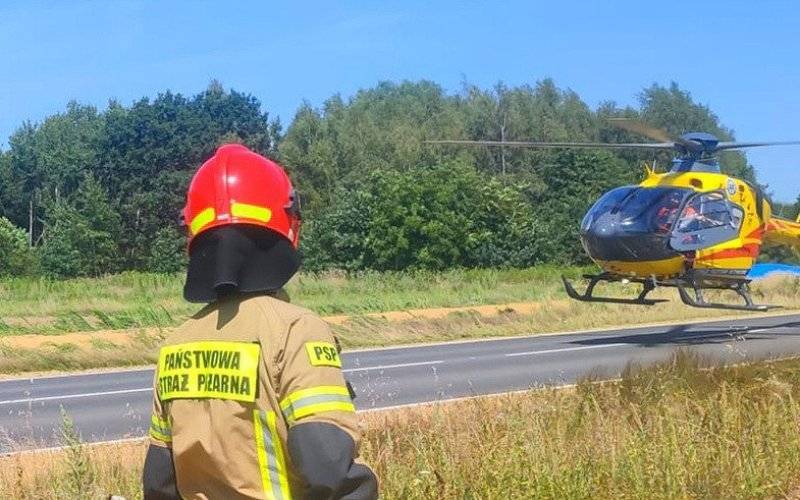 Wypadek na nowej obwodnicy Zatora i Podolsza – ZDJĘCIA!