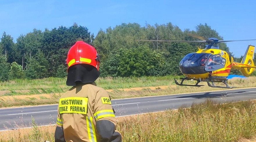 Wypadek na nowej obwodnicy Zatora i Podolsza – ZDJĘCIA!