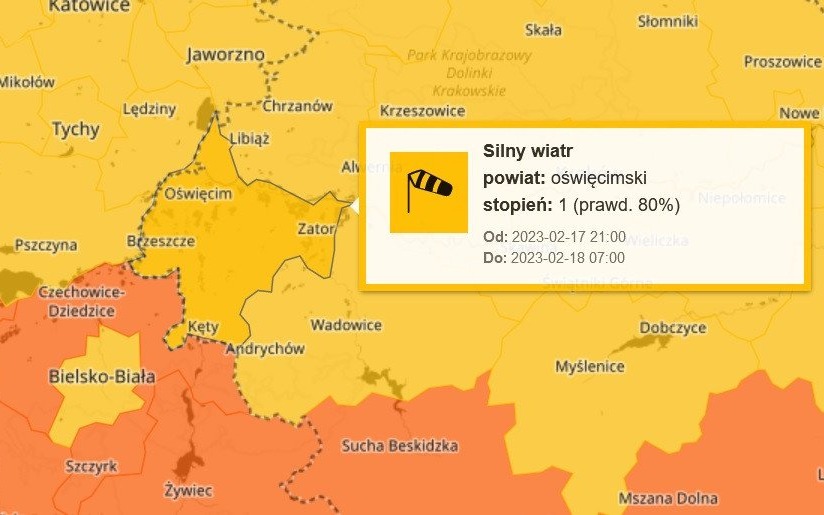 Alert RCB dla całej Polski. Prognozowane silne podmuchy wiatru