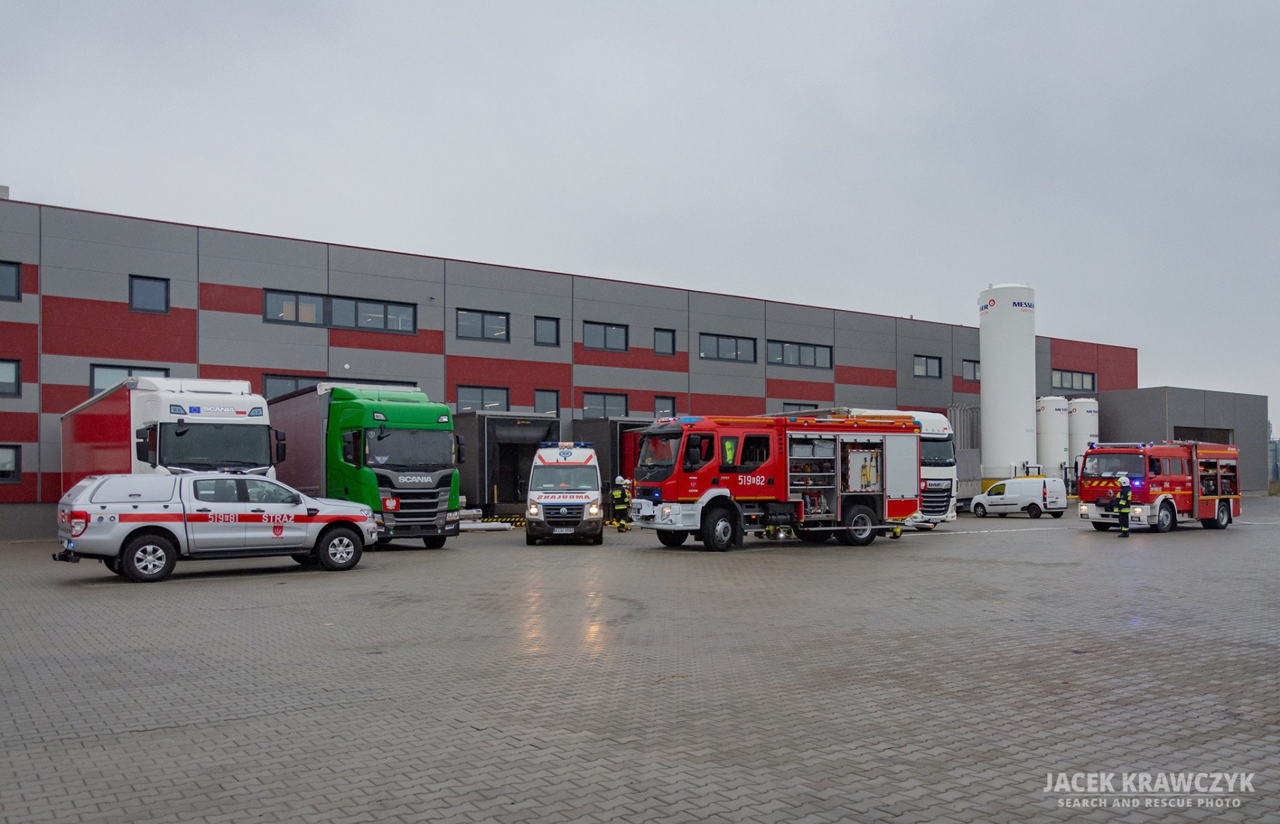 Ćwiczenia służb na terenie firmy Protech w Zatorze – FILM, ZDJĘCIA!