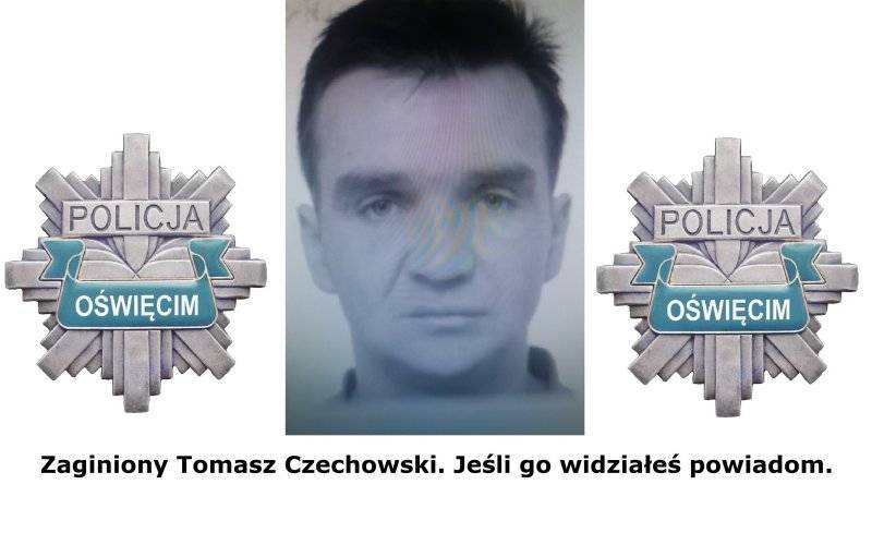 Policja prowadzi poszukiwania zaginionego Tomasza Czechowskiego  