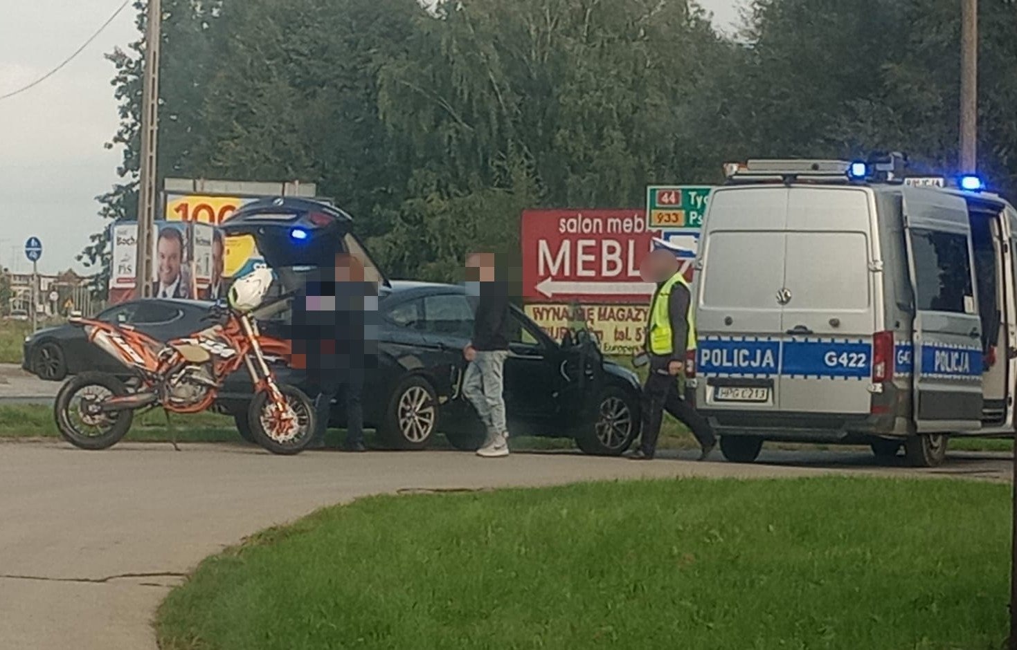 Policyjny pościg w Oświęcimiu, kierowca zatrzymany – ZDJĘCIA!