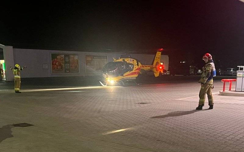 Tragedia podczas zatrzymania poszukiwanego mężczyzny. Na miejscu ląduje śmigłowiec LPR