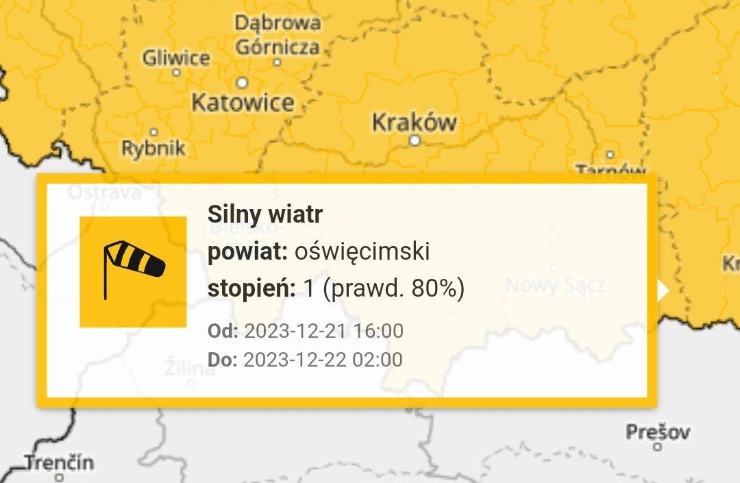 Niebezpieczna pogoda przed świętami. IMGW wydało ostrzeżenia