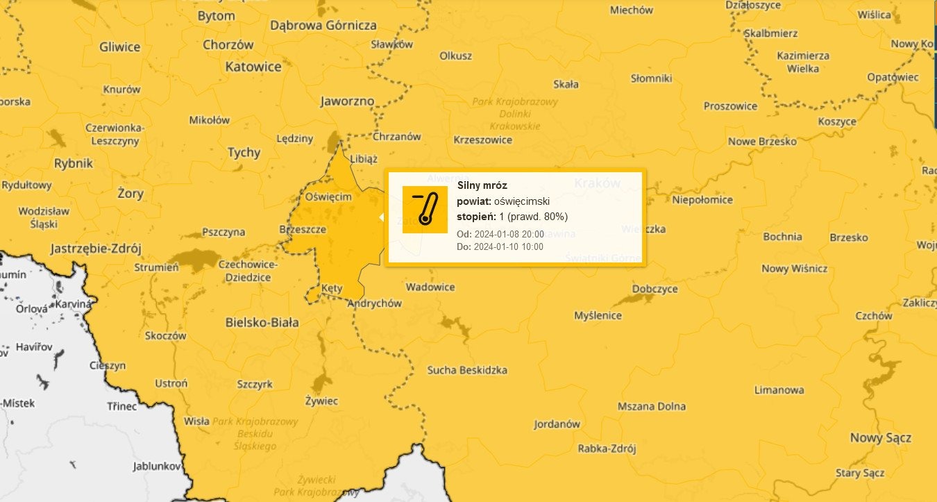 Przed nami bardzo mroźne noce. IMGW wydało ostrzeżenia