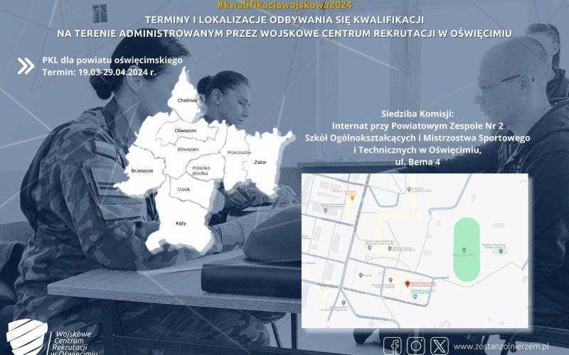Kwalifikacja wojskowa 2024 w powiecie oświęcimskim