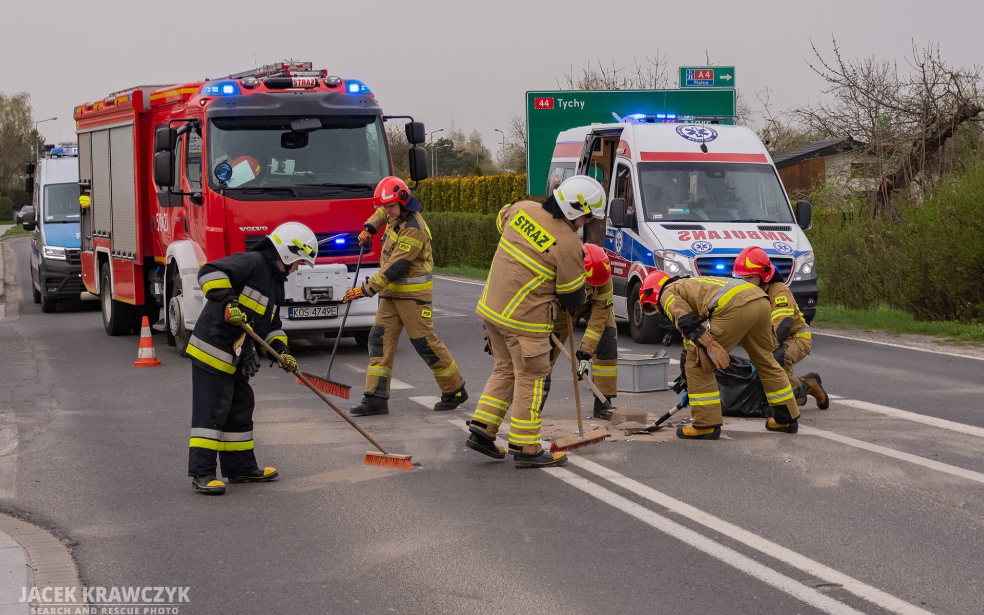 Wielkanocna kolizja drogowa w Oświęcimiu
