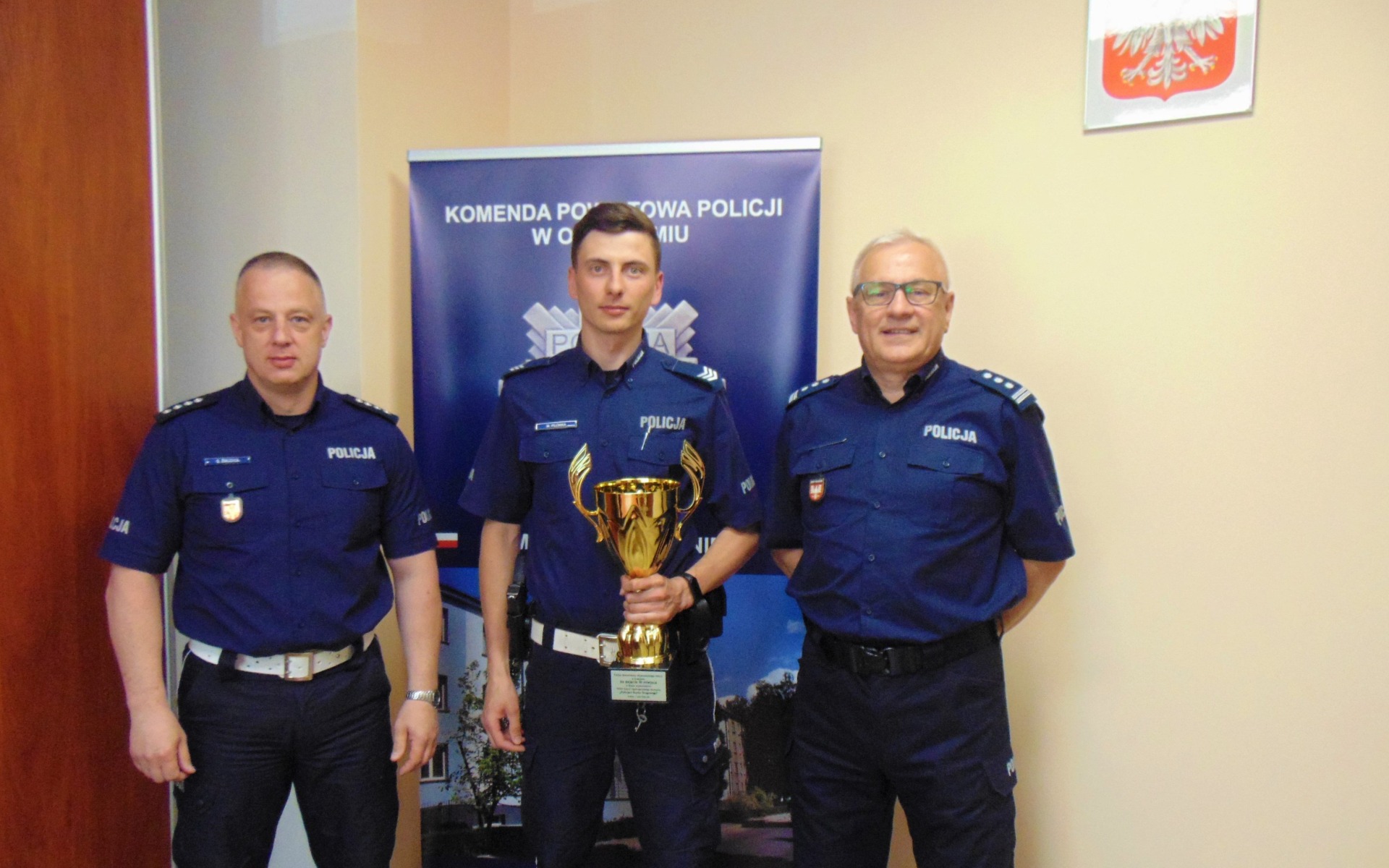 sierż. szt. Mateusz Płonka zajął trzecie miejsce w finale wojewódzkim Ogólnopolskiego Konkursu „Policjant Ruchu Drogowego”