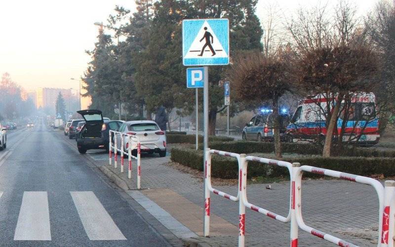 Potrącenie małoletniego pieszego na przejściu dla pieszych